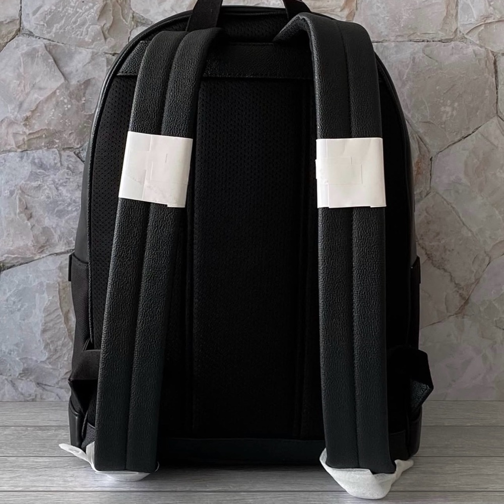 Michael Kors Cooper Black and White Logo Backpack - Picture 3 of 8